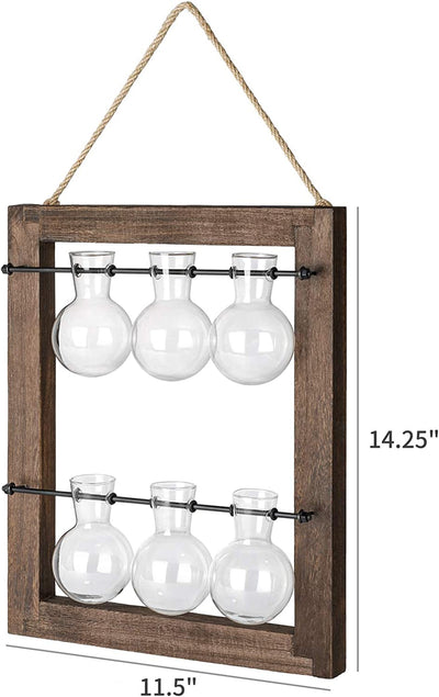 Double Layer Wall Hanging Glass Planter Propagate Station