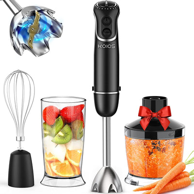 Hand Blender, Titanium Plated, 12-Speed Multifunctional