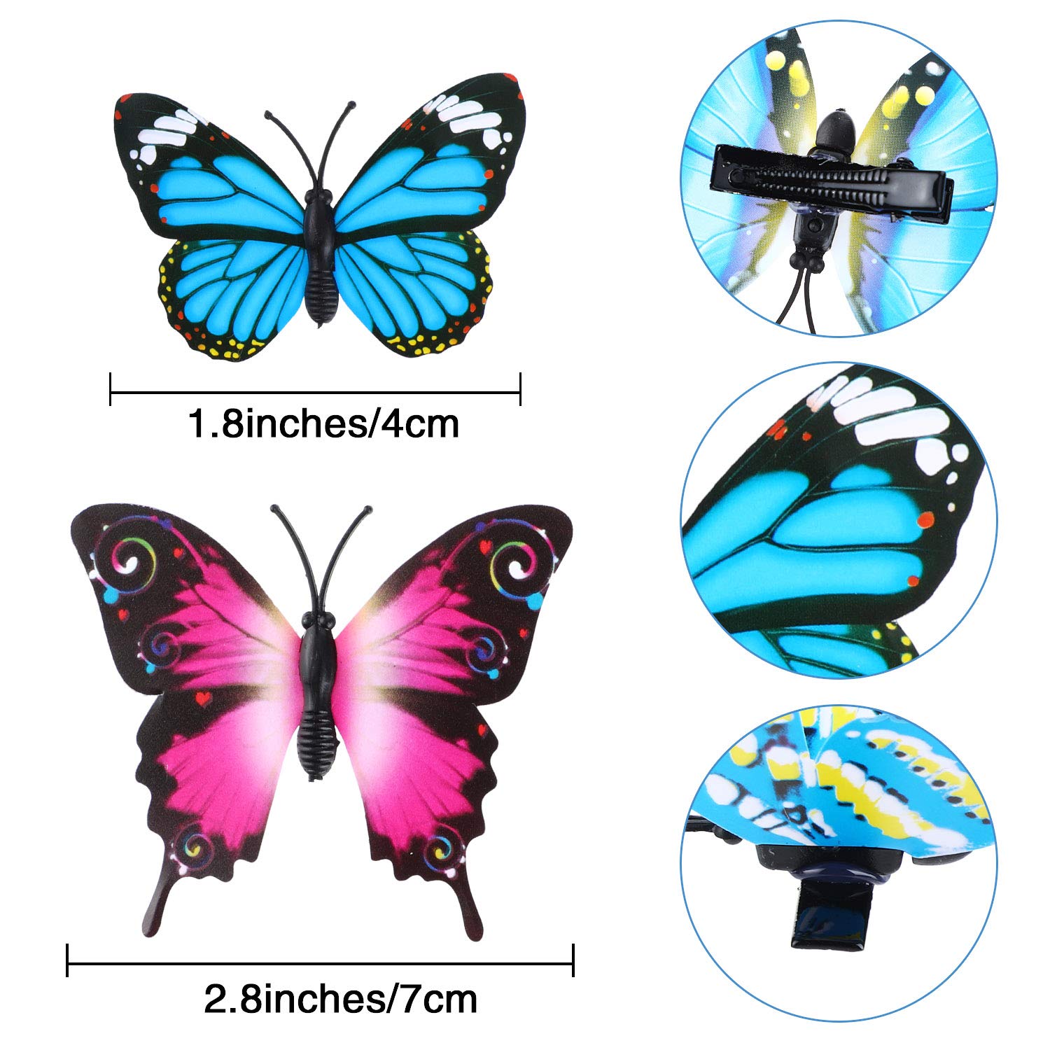 36 Pieces Butterfly Hair Clips (Style 3)