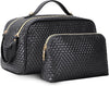 Makeup bag for travel. 2 pieces. Color: black