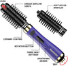 Ionic rotating curling brush kit, (3 in 1)