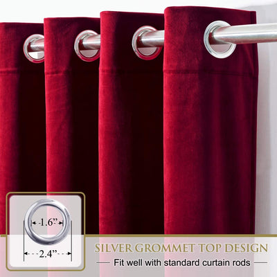 Grommet curtains, thermally insulated 52 x 96 inches, 2 panels