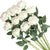 artificial flower bouquet for valentines gift, color: white