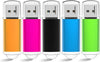 64GB USB 2.0 Drive 5-Pack (5-Pack, Black/Blue/Green/Pink/Orange)