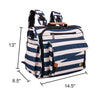 Multifunctional Waterproof Diaper Backpack (Blue/White)