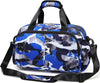 Traveler duffel bag, (16" L x 9.5" H x 8.5" W) Blue Camo