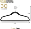 Velvet Hangers - 30-360 Degree Swivel Hook - Non-slip