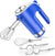 Electric Hand Mixer, Blue, 7.8 x 4.7 x 4.7 inches