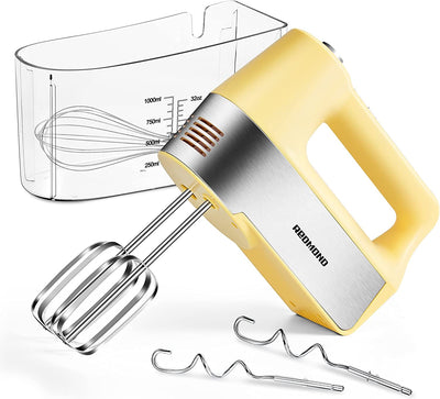 Electric Hand Mixer, Yellow, 5.69 x 3.15 x 7.78 inches