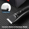 Hair trimmer with 2 removable ceramic blades