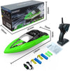 Remote Control Boat, 2.4 ghz Remote Control, Green Boat