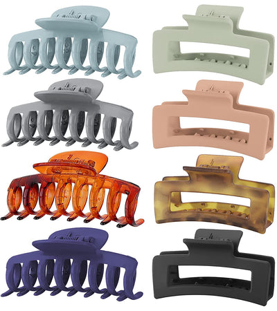 8 hair clips of 8 colors, 2 styles, Style C