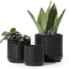 Plant Pots, 6+5+4 Inch Outdoor/Indoor Ceramic