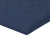 Fitted Microfiber Crib Sheet, Navy Blue Quilted