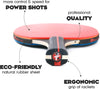 Professional ping pong paddle set, 4 pcs, 11.26 x 11.22 x 2.76