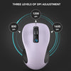 Wireless mouse with 6 buttons, (Pure Purple)