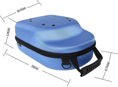 Hard Travel Cap Carrier for 6 Caps, Blue