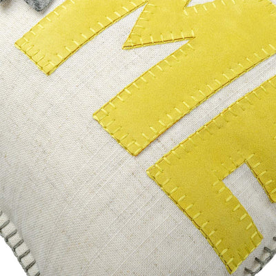 Sunflower Pillow Covers 14x20 Inches, (Yellow & Grey)