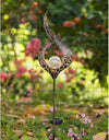 Outdoor Solar Lights Garden Crackle Glass