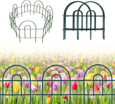 Decorative Garden Fence, Stainless Iron, 18 in. x 15 ft.