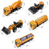 Construction kit of 64 pcs, with vehicles and traffic signs