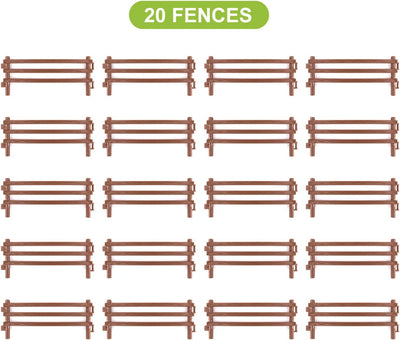 20Pcs Corral Fence Panel Toy