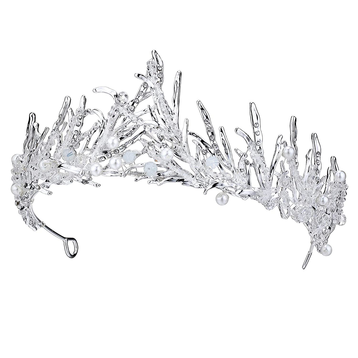 princess tiaras, color: silver with plastic bag