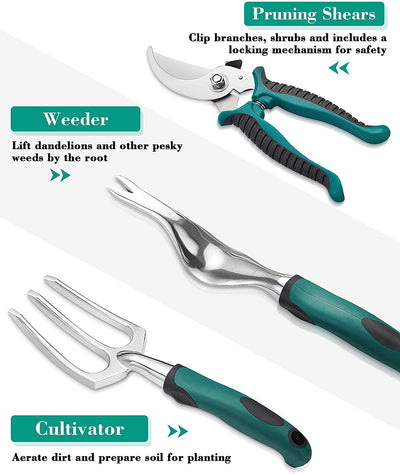 Aluminum Garden Tool Set (11 Pieces)