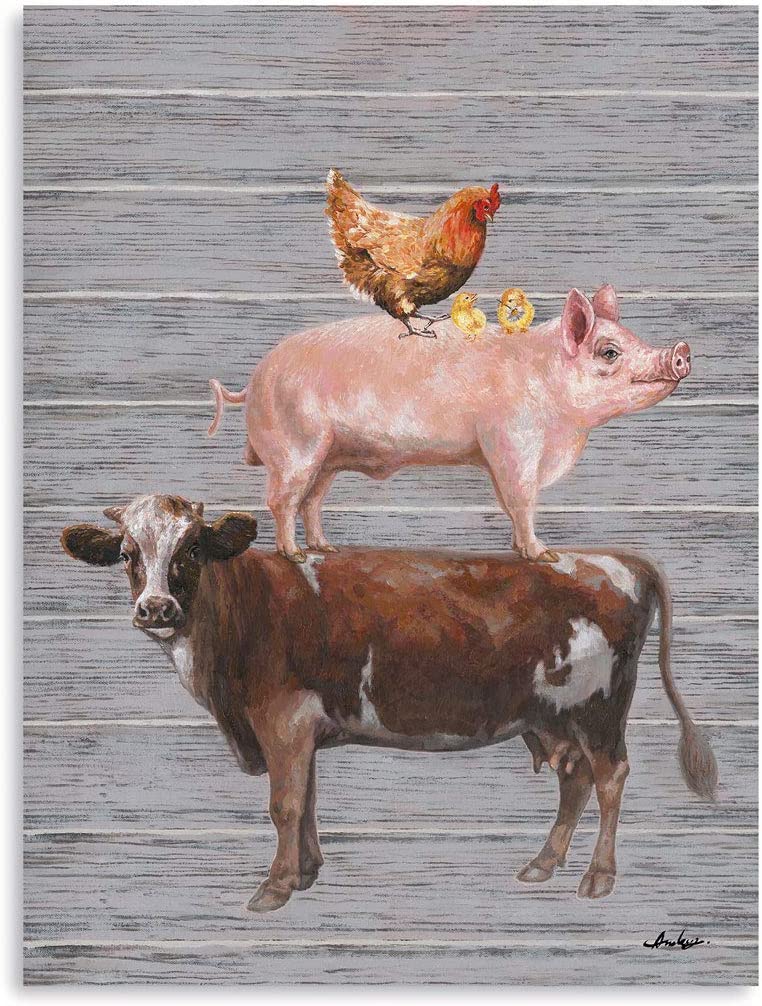 Art Farm Animal Print Canvas 12"x16"