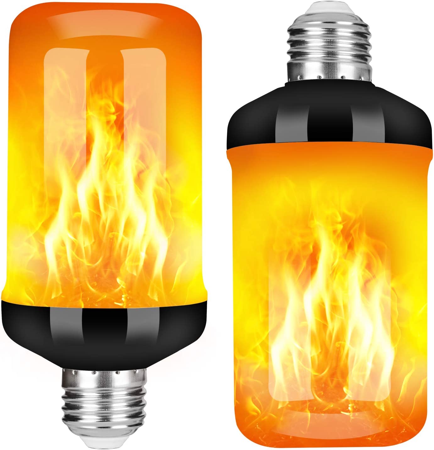 Fire light bulb with flame effect