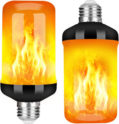 Fire light bulb with flame effect