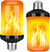 Fire light bulb with flame effect