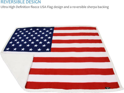 Patriotic US Flag Blanket