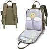 Diaper bag with pad for babies (Olive Green)