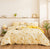 Yellow Flower Sheet Set, 1 bedspread and 2 pillowcases, (Queen)