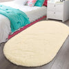 Luxury velvet fluffy rug, (Color: Light Champagne)