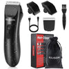 Hair trimmer with 2 removable ceramic blades