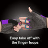 Lightweight Anti-Slip Bike Gloves (Black & Purple Color)