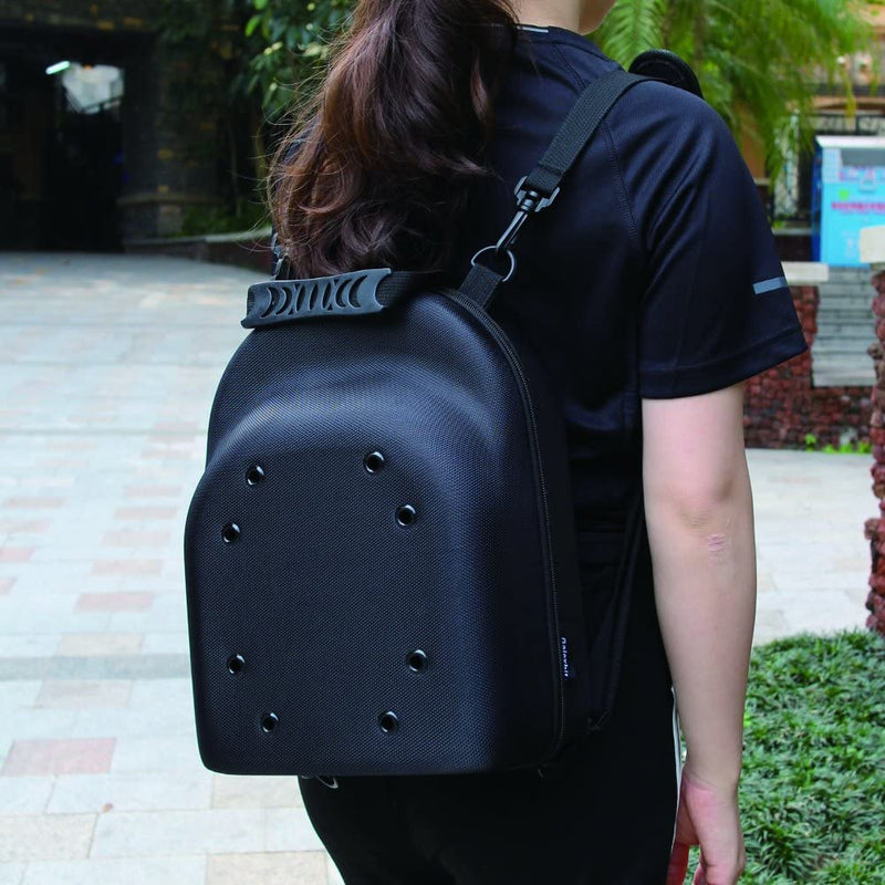 Hard Travel Cap Carrier for 6 Caps, color:Black