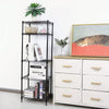 Shelving Steel Rack Adjustable Unit Storage, Black