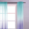 Curtains, Lilac and Turquoise, 52" x 63" L