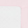 Fitted Microfiber Crib Sheet, Pink Quilted