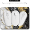 Mini Waterproof Mouse Pad - Color: Black White Gold Marble