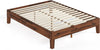 Deluxe wooden platform bed, queen size