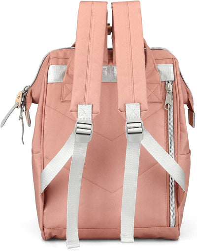 Travel School Backpack with USB Charging Port (1881-Deep pink)