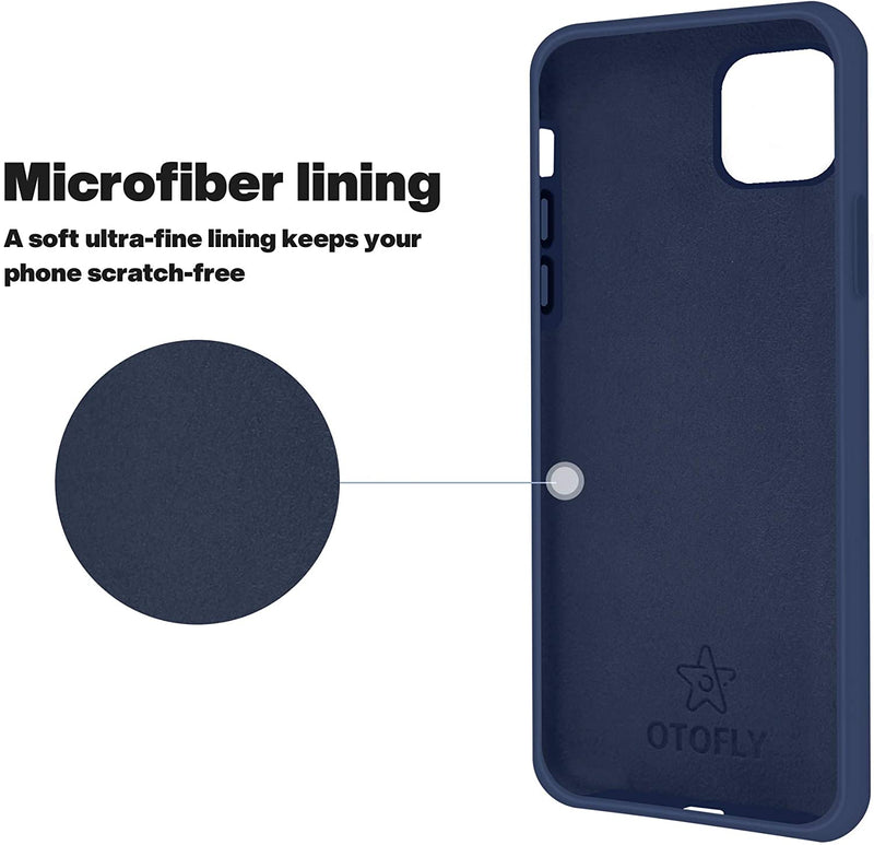 6.7" Silicone Rubber Full Body Protective Case, Navy Blue