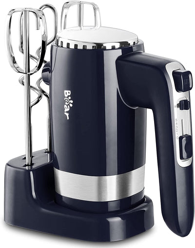 Hand Mixer Electric, Color: Deep Blue, 6.93 x 3.27 x 5.71 in