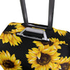 Sunflower Black Suitcase Cover Suitcase Protector 18-32 inches