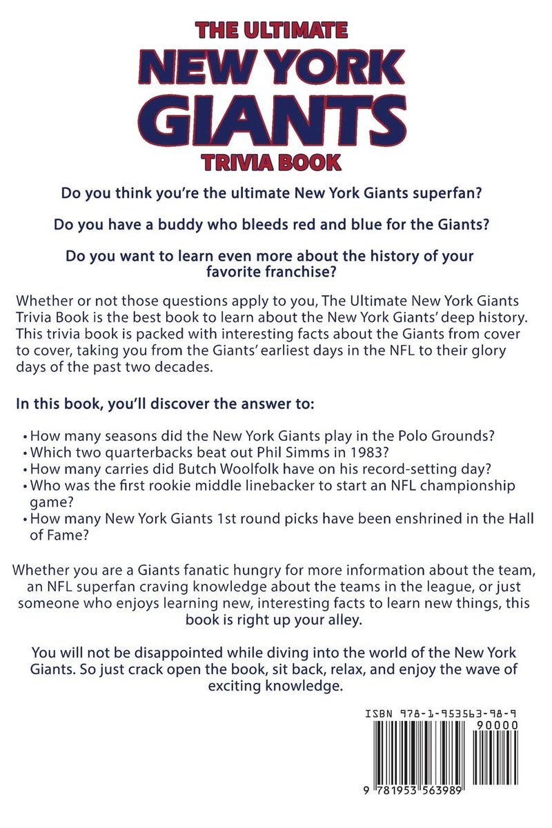 The Ultimate New York Giants Trivia Book (Paperback)