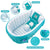 inflatable bathtub for babies, blue